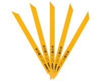 Lames scie sabre BIM DeWalt coupe multi-matériaux - Lot de 5