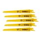Lames scie sabre BIM DeWalt pour applications spéciales - Lot de 5