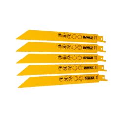 Lames scie sabre DeWalt BIM métal - Lot de 5