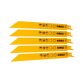 Lames scie sabre DeWalt BIM métal - Lot de 5