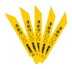 5 lames scie sabre BIM métal 152mm Profondeur <8mm / 18 TPI