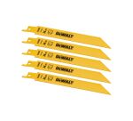 5 lames scie sabre BIM métal 152mm Profondeur <8mm / 18 TPI