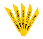 5 lames scie sabre BIM métal 152mm Profondeur <1,5mm / 10 TPI