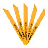 Lames scie sabre BIM DeWalt - Profondeur de lame <12 mm - Lot de 5