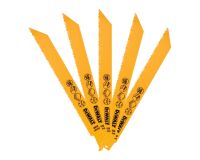 Lames scie sabre BIM DeWalt - Profondeur de lame <12 mm - Lot de 5
