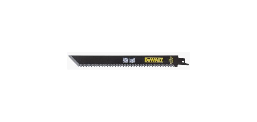 Lame de scie sabre spéciale isolation DEWALT 225 mm / 6TPI - Lot de 2
