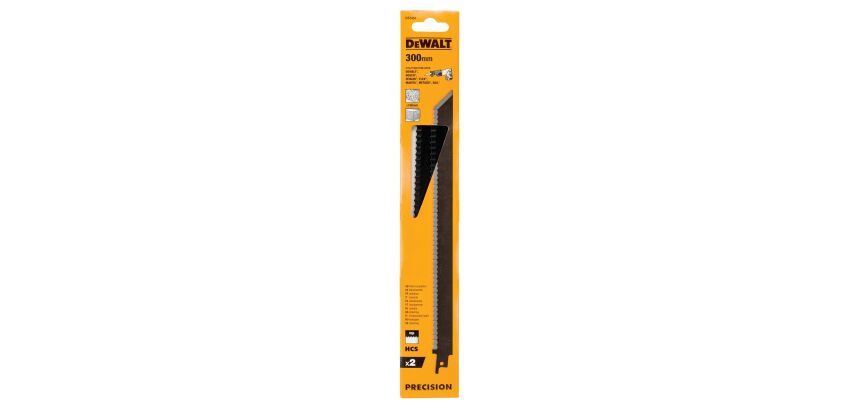 Lame de scie sabre spéciale isolation DEWALT 300 mm / 6TPI - Lot de 2