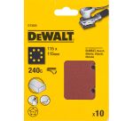 1/4 feuille abrasive ponceuse vibrante grain 240 - 115x115mm