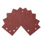 1/4 feuille abrasive ponceuse vibrante grain 40 - 115x115mm