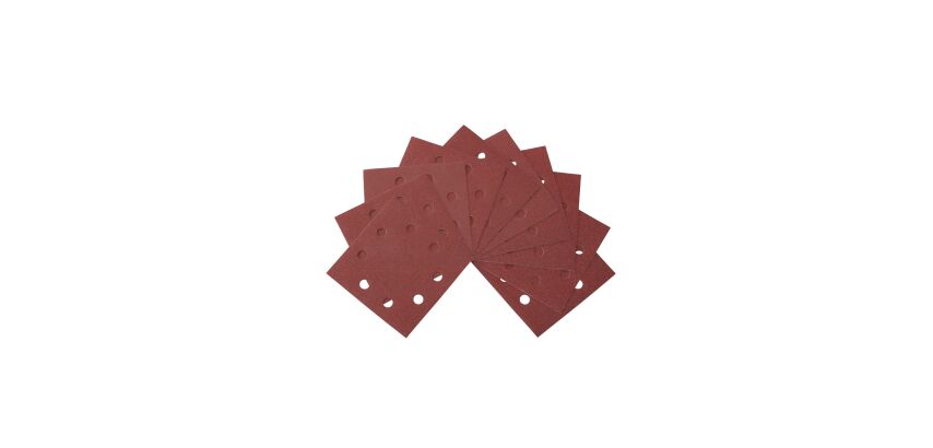 1/4 feuille abrasive ponceuse vibrante grain 80 - 115x115mm