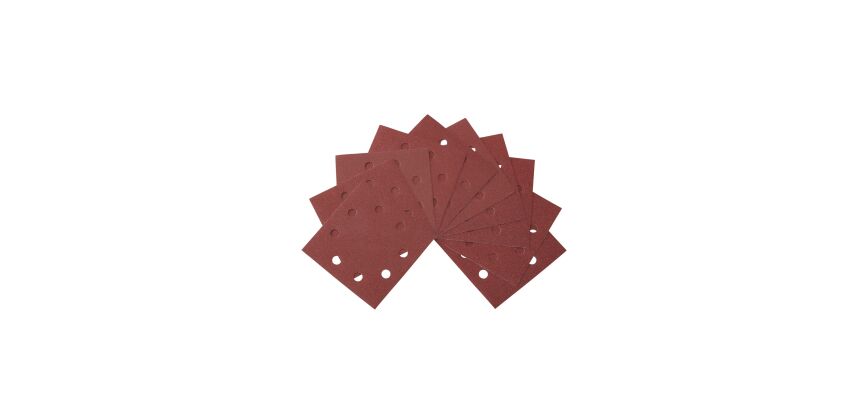 1/4 feuille abrasive ponceuse vibrante grain 80 - 115x115mm