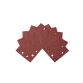 1/4 feuille abrasive ponceuse vibrante grain 120 - 115x115mm