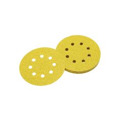 Disque abrasif Velcro DEWALT Ø 125 mm – 8 trous – Lot de 10