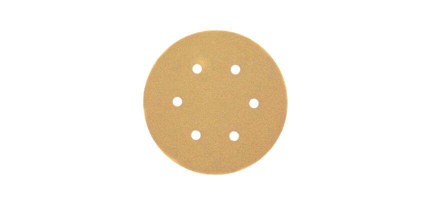 Disque abrasif velcro ponceuse excent GR40 - 6 perfo ø 150mm