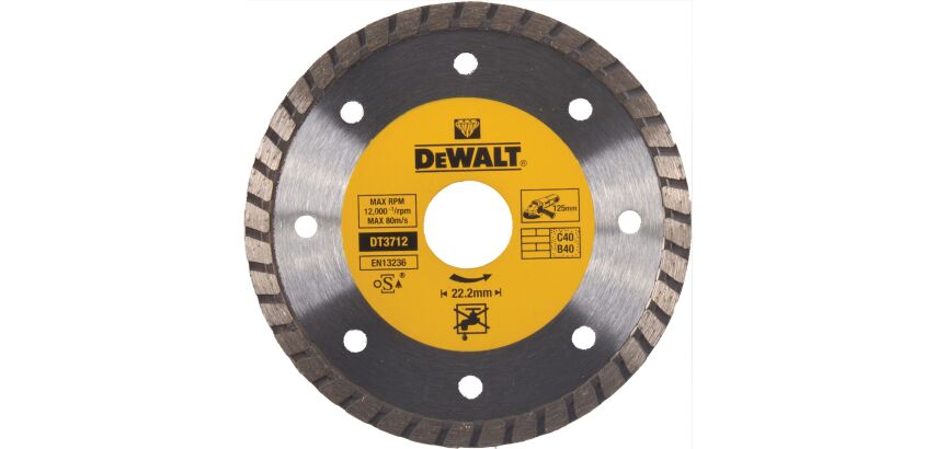 Disque turbo pour matériaux de construction/béton 125x22.2mm