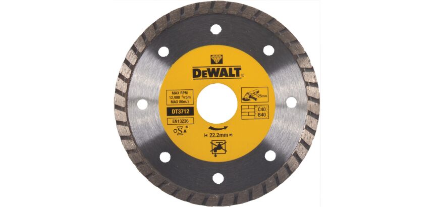 Disque turbo pour matériaux de construction/béton 125 x 22,2 mm