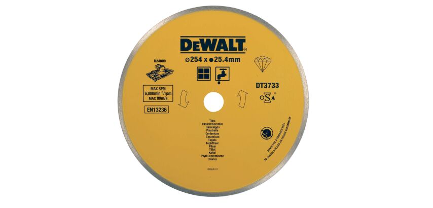 Disque pour scie à carrelage en céramique 250x25.4mm