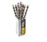 12 Forets béton TWISTER 6x160 2 taillants attachement SDS+