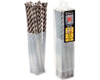 12 Forets béton BOOSTER 8x160 3 taillants attachement SDS+