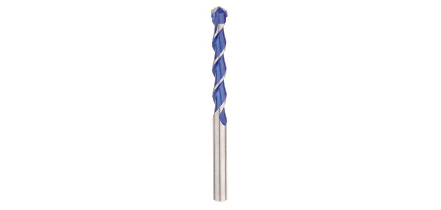 Foret multimatériaux 6x100 mm attachement cylindrique, plaquette carbure affutée