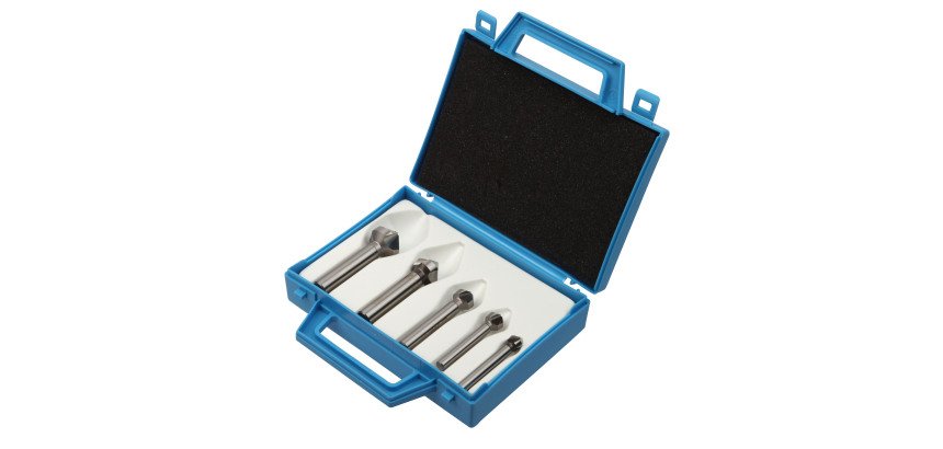 Cof. 5 fraises conique HSS 90° DIN 335C : 8,3-10,4-12,4-16,5-20,5mm