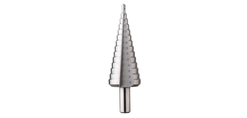 Foret étagé HSS standard 4-30 goujure droite non revêtu