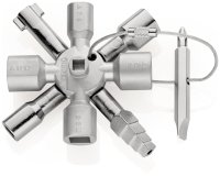 Clé universelle pour armoires de commande - 10 profilés  - 2 croix - 1 clé