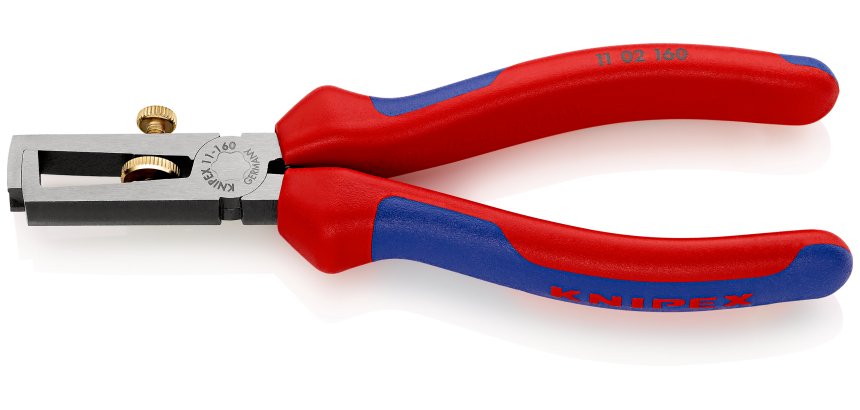 Pince à dénuder universelle 160mm avec ressort - Bi-matière - Tête polie - SC