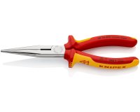 Pince becs demi-ronds 200mm Tranchant dureté 61HRC Bi-matière Chromée 1000V SC