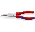 Pince à becs demi-ronds 200mm coudés 40° avec tranchant - Gaines bi-matière - SC