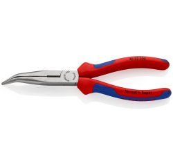 Pince à becs demi-ronds 200mm coudés 40° avec tranchant - Gaines bi-matière - SC