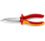 Pince becs demi-ronds 200mm coudés 40° avec tranchant Bi-matière Chromé 1000V SC