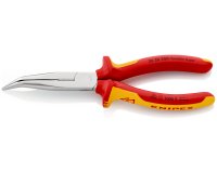 Pince becs demi-ronds 200mm coudés 40° avec tranchant Bi-matière Chromé 1000V SC
