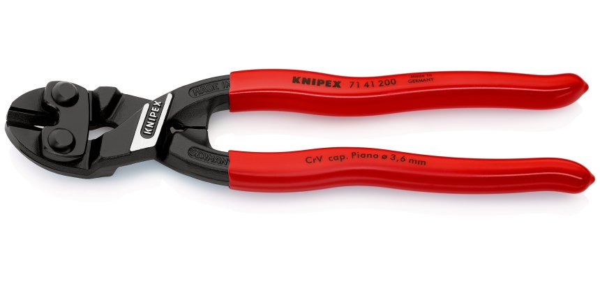 Pince coupe-boulon CoBolt® profil de coupe ajouré 200mm 20° - Gainage PVC - SC