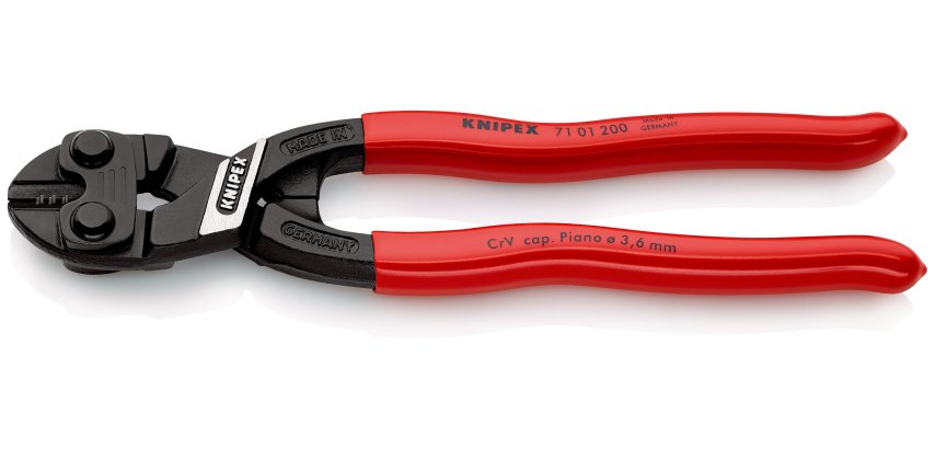 Pince coupe-boulon compact CoBolt® 200mm - Gainage PVC - 64 HRC - SC