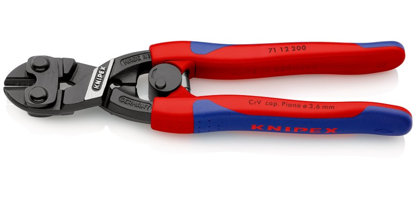 Pince coupe-boulon compact CoBolt® 200mmavec ressort - Bi-matière - SC