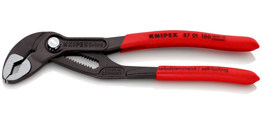 Pince multiprise Cobra® 180mm - Gainage PVC - Ouverture 36mm - 18 positions - SC