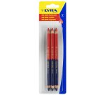 Blister 3 crayons duo giant bleu/rouge mine 6,25mm ø10 175mm