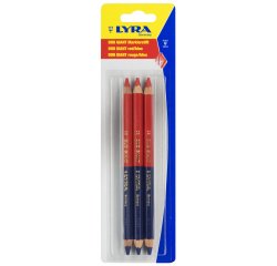 Blister 3 crayons duo giant bleu/rouge mine 6,25mm ø10 175mm