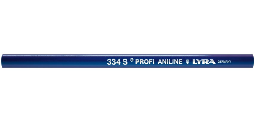 Crayon charpentier ovale totalement copiant HB 240 mm.qual.pro 334s-mine aniline