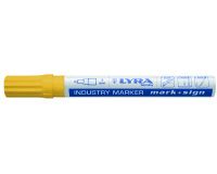 marqueur lyra mark + sign pointe ogive 3 mm-r peinture laquée - jaune