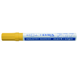 marqueur lyra mark + sign pointe ogive 3 mm-r peinture laquée - jaune