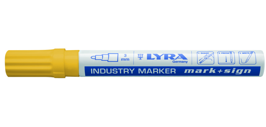 Marqueur peinture laquée LYRA Mark + Sign – Pointe ogive 2-4 mm