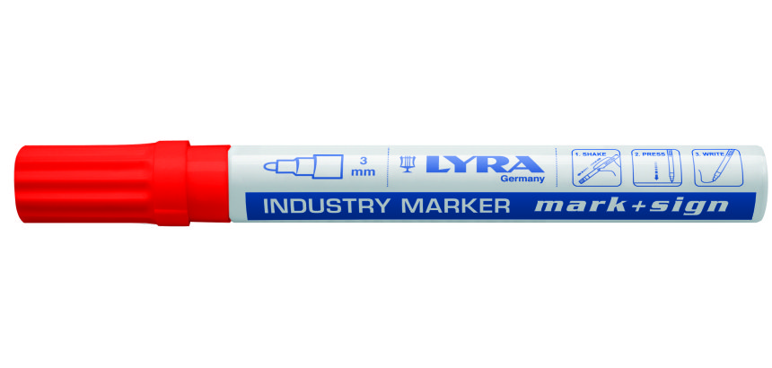 Marqueur peinture laquée LYRA Mark + Sign – Pointe ogive 2-4 mm