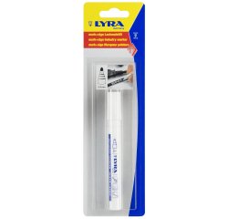 blister 1  marqueur lyra mark + sign pointe ogive 3 mm peinture blanc