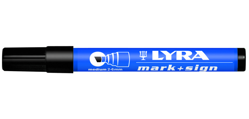 Marqueur permanent Mark+Sign pointe biseautée noir 2-6mm