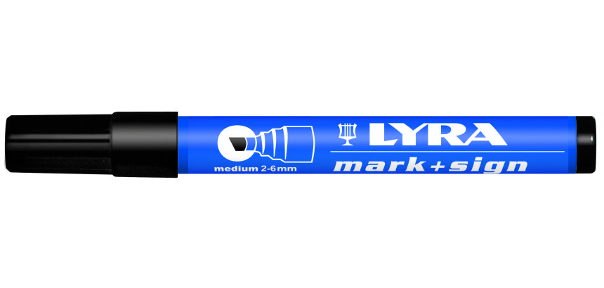 Marqueur permanent Mark+Sign pointe biseautée noir 2-6mm