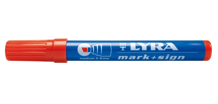 Marqueur permanent LYRA Mark + Sign pointe biseautée 2 - 6 mm