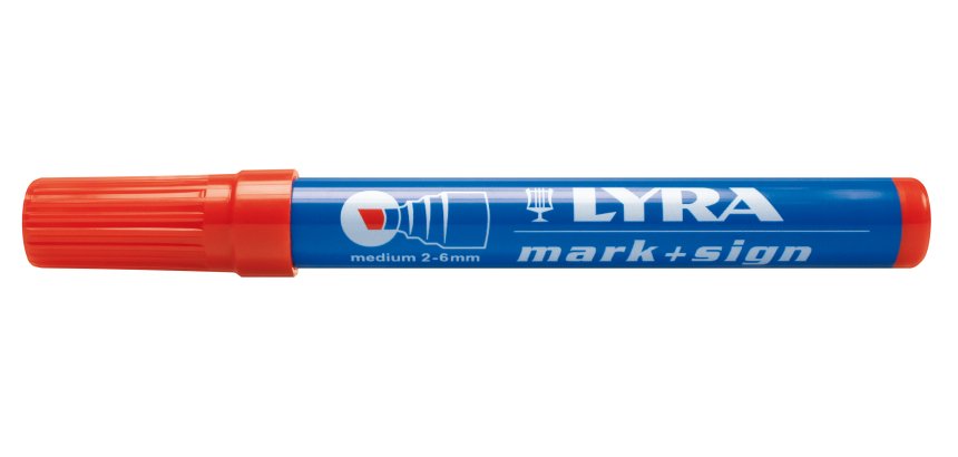 Marqueur permanent LYRA Mark + Sign pointe biseautée 2 - 6 mm