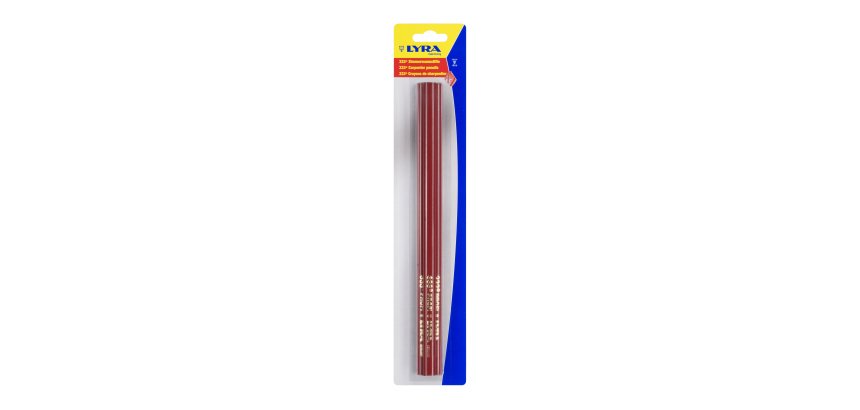 Blister 3 crayons charpentier 300mm